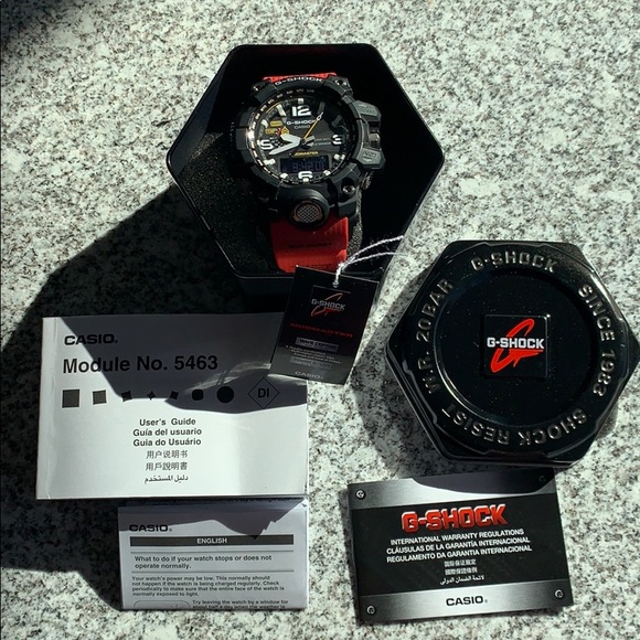 casio mudmaster red